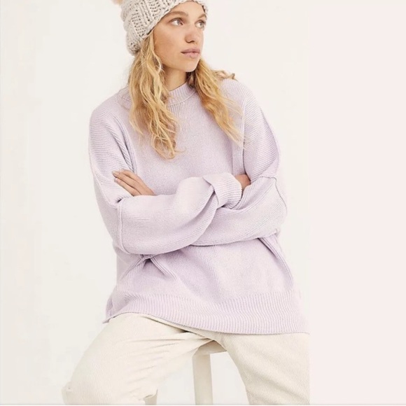 Free People Light Purple Easy Street Oversized Tunic - Picture 2 of 7